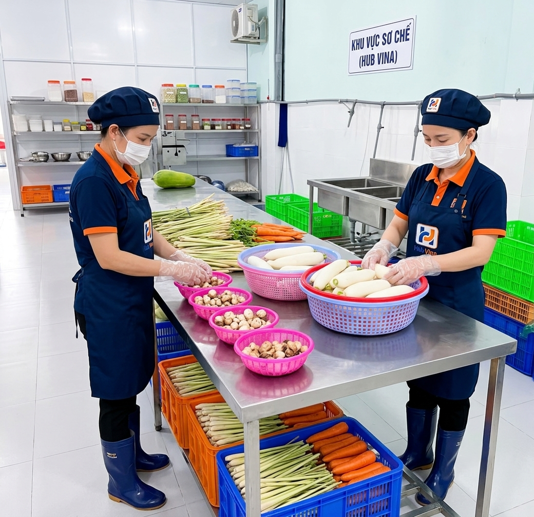 sơ chế rau củ quả