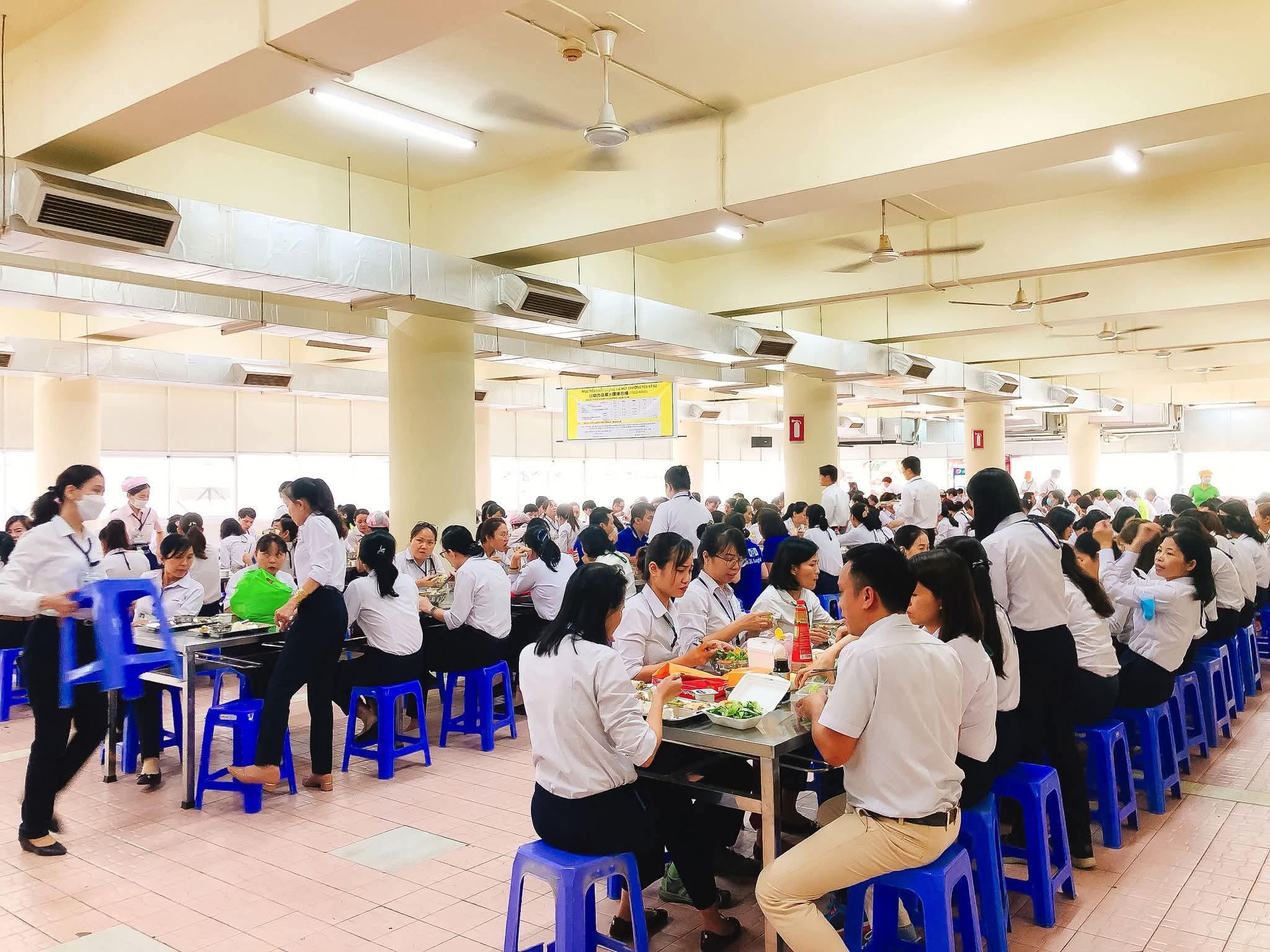 hub vina phục vụ nhân viên công ty dùng bữa 